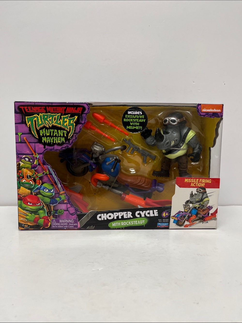 Teenage Mutant Ninja Turtles Chopper Cycle with Rocksteady